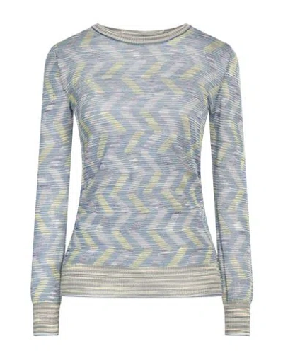 M Missoni Woman Sweater Pastel Blue Size Xl Viscose, Wool, Polyamide