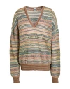 M Missoni Woman Sweater Pastel Yellow Size Xl Viscose, Cotton, Mohair Wool, Alpaca Wool, Polyamide In Yellow
