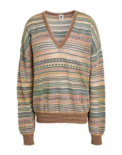 M Missoni Woman Sweater Pastel Yellow Size Xl Viscose, Cotton, Mohair Wool, Alpaca Wool, Polyamide