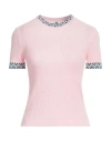 M Missoni Woman Sweater Pink Size 4 Wool, Viscose, Polyamide In Pink