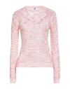 M Missoni Woman Sweater Pink Size L Viscose In Pink
