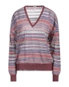 M Missoni Woman Sweater Purple Size L Viscose, Cotton, Mohair Wool, Alpaca Wool, Polyamide