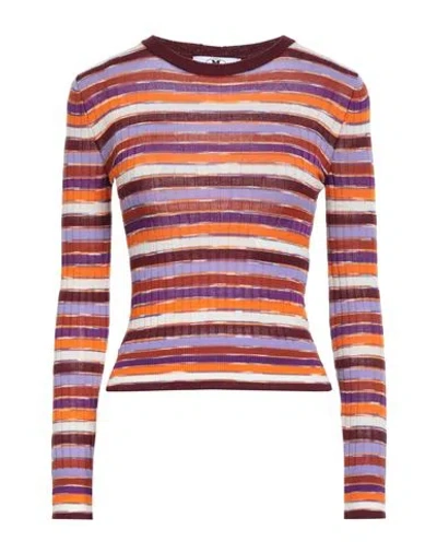 M Missoni Woman Sweater Purple Size Xl Wool, Cotton, Viscose, Elastane, Polyamide