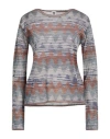 M Missoni Woman Sweater Rust Size S Viscose, Cotton, Wool, Polyamide In Red