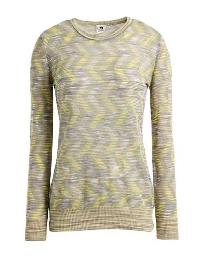 M Missoni Woman Sweater Sage Green Size L Viscose, Wool, Polyamide In Multi