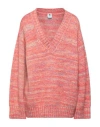 M Missoni Woman Sweater Salmon Pink Size M Cotton, Polyamide, Wool, Cashmere, Polyester In Pink