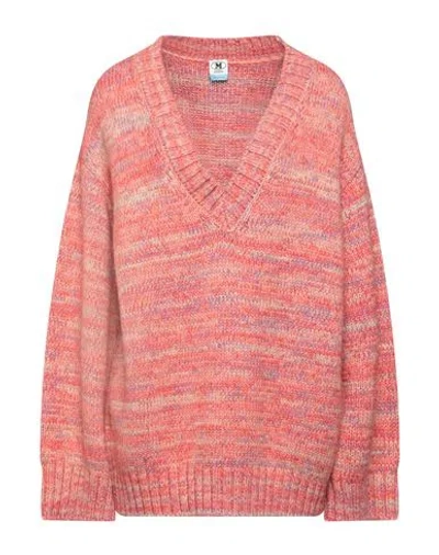 M Missoni Woman Sweater Salmon Pink Size M Cotton, Polyamide, Wool, Cashmere, Polyester