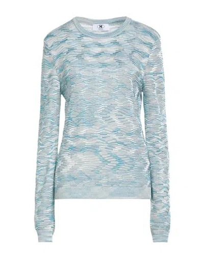 M Missoni Woman Sweater Sky Blue Size Xl Viscose