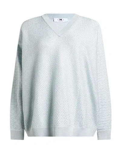 M Missoni Woman Sweater Sky Blue Size Xl Viscose, Metallic Fiber In Black