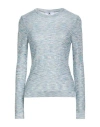M Missoni Woman Sweater Sky Blue Size Xl Viscose, Polyamide, Polyester In Gray