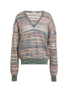 M Missoni Woman Sweater Turquoise Size S Viscose, Cotton, Mohair Wool, Alpaca Wool, Polyamide In Blue