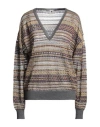 M Missoni Woman Sweater Yellow Size Xl Viscose, Cotton, Mohair Wool, Alpaca Wool, Polyamide In Yellow