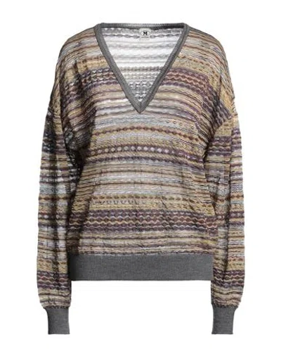 M MISSONI M MISSONI WOMAN SWEATER YELLOW SIZE M VISCOSE, COTTON, MOHAIR WOOL, ALPACA WOOL, POLYAMIDE