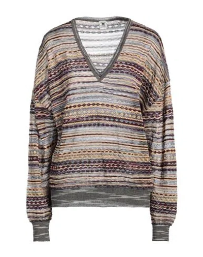 M MISSONI M MISSONI WOMAN SWEATER YELLOW SIZE XL VISCOSE, COTTON, MOHAIR WOOL, ALPACA WOOL, POLYAMIDE