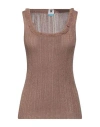 M Missoni Woman Top Brown Size 10 Viscose, Polyester