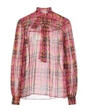 M Missoni Woman Blouse Fuchsia Size 4 Silk In Pink
