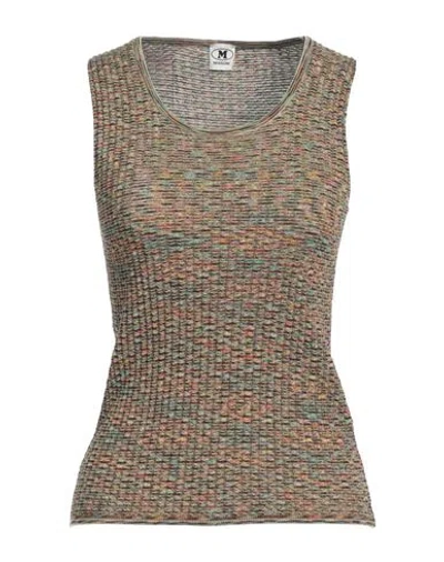 M Missoni Woman Top Green Size L Cotton, Wool