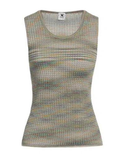 M Missoni Woman Top Military Green Size Xl Cotton, Wool