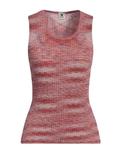 M Missoni Woman Top Pink Size Xl Cotton, Wool In Pink