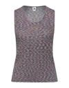 M Missoni Woman Top Purple Size Xl Cotton, Wool