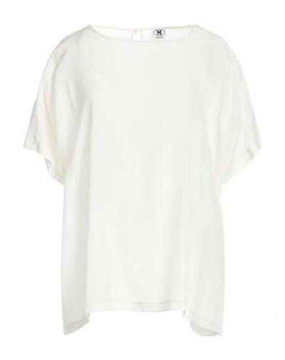 M Missoni Woman Top White Size Xl Silk In White