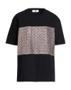 M Missoni Lamé Diamond Panel T-shirt In Black