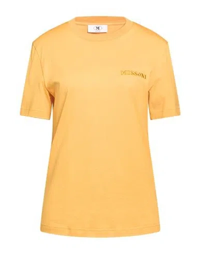 M Missoni Woman T-shirt Marigold Size L Cotton In Orange