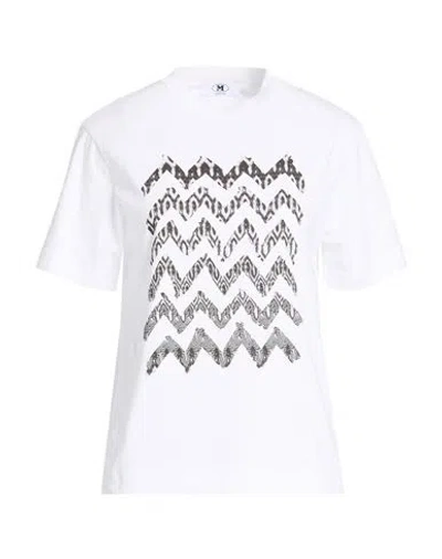 M Missoni Woman T-shirt White Size Xl Cotton