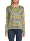 M Missoni Women's Chevron Cotton Blend Sweater In Multi
