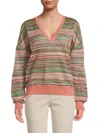 M Missoni Women's Chevron Drop Shoulder Sweater In Multi