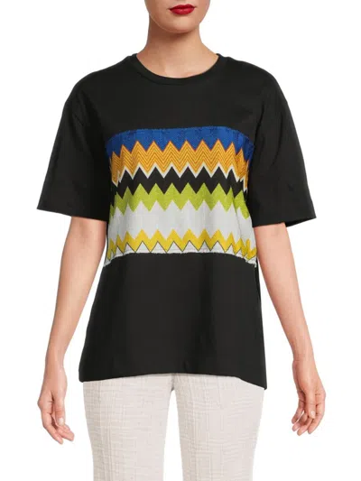 M Missoni Women's Chevron Graphic Cotton T-shirt