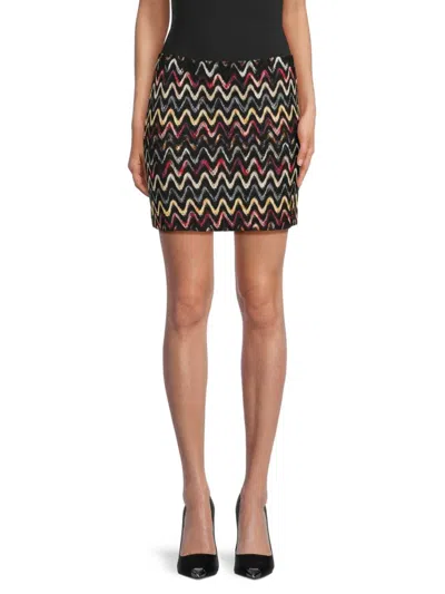 M Missoni Women's Chevron Print Wool-blend Miniskirt