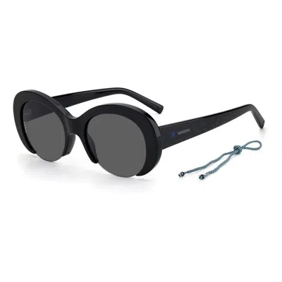 M Missoni Women's  Mmi 0071/s 807(ir) Sunglasses In Black