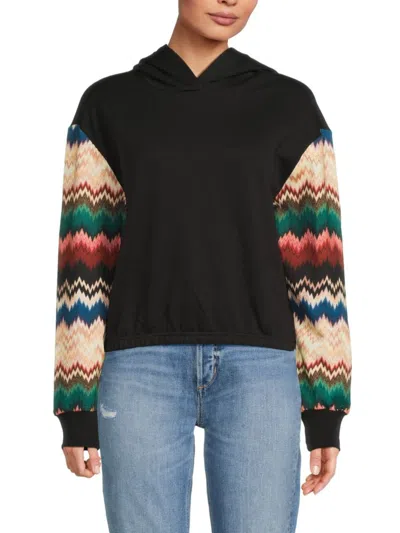 M Missoni Women's Printed Cotton Hoodie
