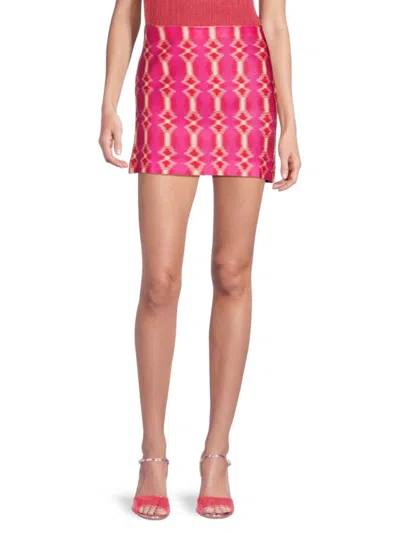M Missoni Women's Printed Miniskirt In Purple