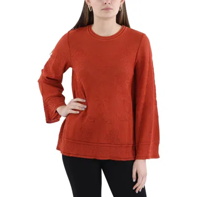 M Missoni Womens Metallic Cotton Pullover Top In Multi