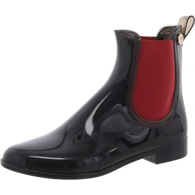 M Missoni Womens Mixed Media Rubber Chelsea Boots In Multi
