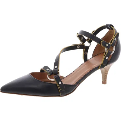 M Missoni Womens Strappy Leather Pumps In Black