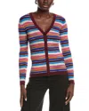 M Missoni Wool-blend Cardigan In Multi