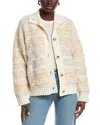 M Missoni Wool-blend Fleece Cardigan In Multi