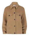 M Missoni Wool Blend Jacket In Brown