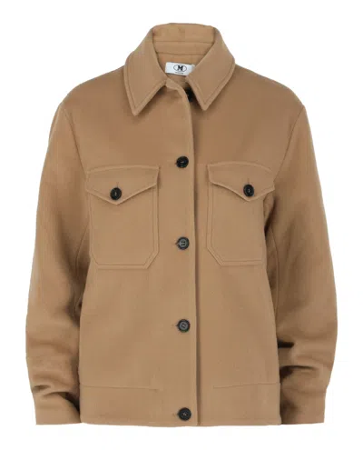 M Missoni Wool Blend Jacket In Brown