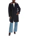 M Missoni Wool-blend Overcoat In Blue