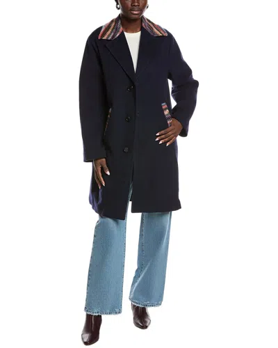 M MISSONI M MISSONI WOOL-BLEND OVERCOAT