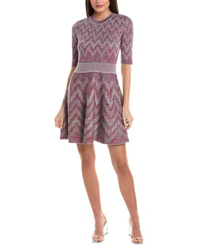 M Missoni Wool-blend Sweaterdress In Blue