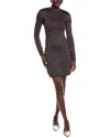 M Missoni Wool-blend Textured Sweaterdress In Brown