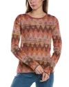 M Missoni Wool-blend Top In Orange