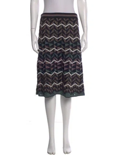 Pre-owned M Missoni Wool Knee-length Skirt