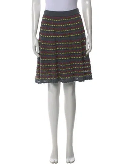 Pre-owned M Missoni Wool Knee-length Skirt In Multi