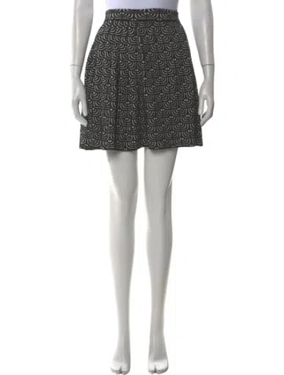 Pre-owned M Missoni Wool Mini Skirt In Black